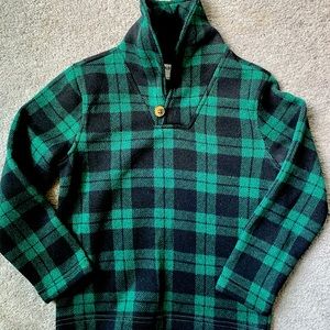 Boys Old Navy Plaid Shawl-Collar Sweater